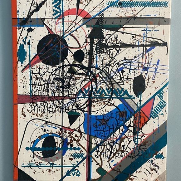 ABSTRACT PAINTING 16x20   - Picture 1 of 5